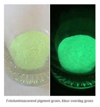 GLOW in the dark poeder groen/groen 50g