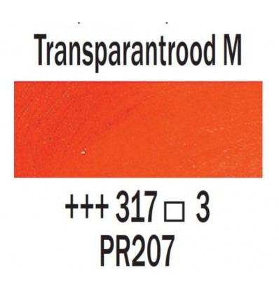 Olieverf 15 ml Transparantrood middel