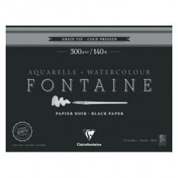 Fontaine pad cold pressed zwart 14x21,6 300g