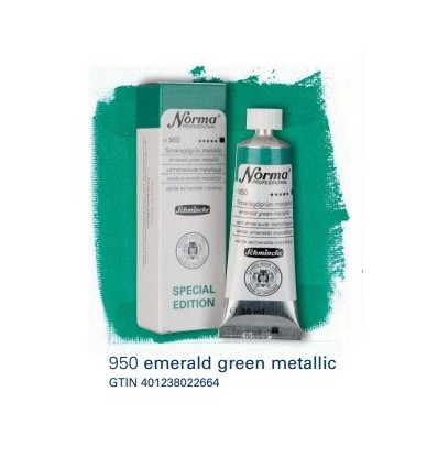 emerald green metallic 35ml olieverf NOR