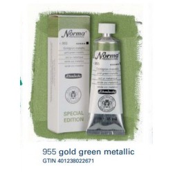 gold green metallic 35ml olieverf NORMA