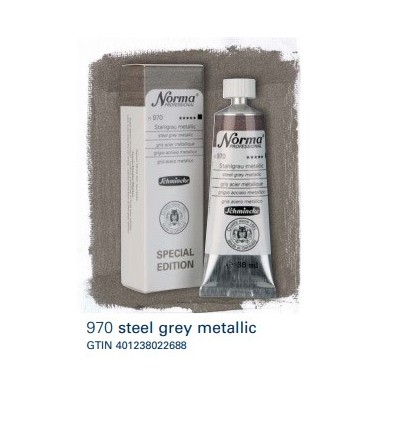 steel grey metallic 35ml olieverf NORMA