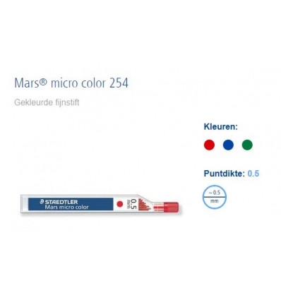 Mars micro color mine 0,5 mm rouge