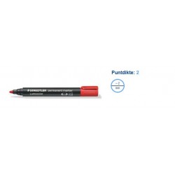 LC perm. marker ronde punt rood