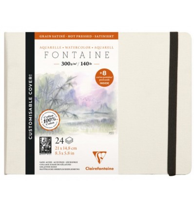 Fontaine aquarel hot pressed 21x14,8cm 300gr