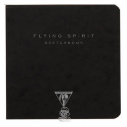 Flying Spirit sketch book black 10,5x10,5