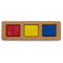 Water oplosbaar blokken set /rood-blauw-geel