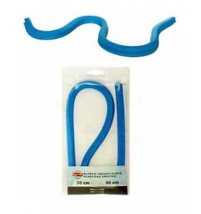 plastic franse curve - flexibele liniaal 30cm
