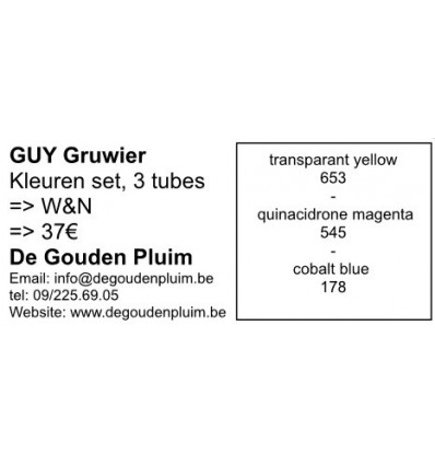 Guy Gruwier start set 3*14ml prof aqaurelle