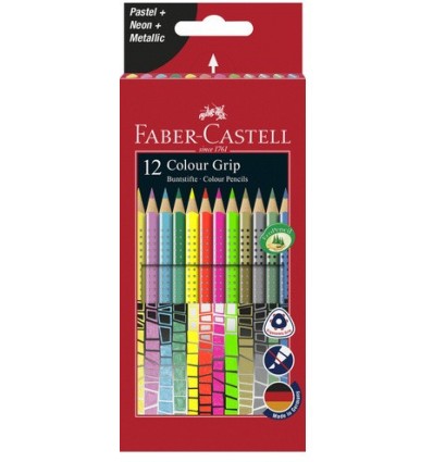 Faber Castell 12 crayons pastel neon metallic
