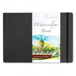 WATERCOLOUR book A5-lands 30bl/200g/Aqau/fijn