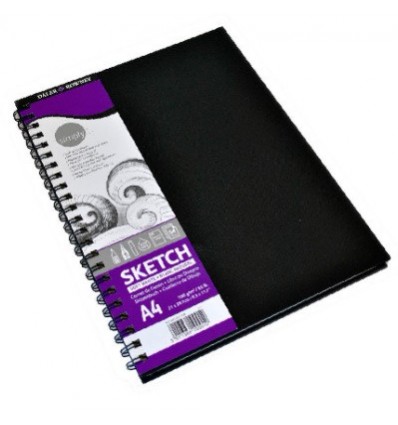 sketchbook A5 100gr 80 vl spiraal/hardcover