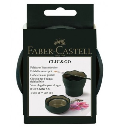 Godet a eau Faber Castell Clic & Go vert