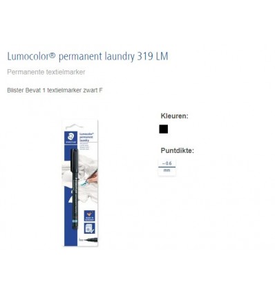 Lumocolor permanent laundry marker - bli