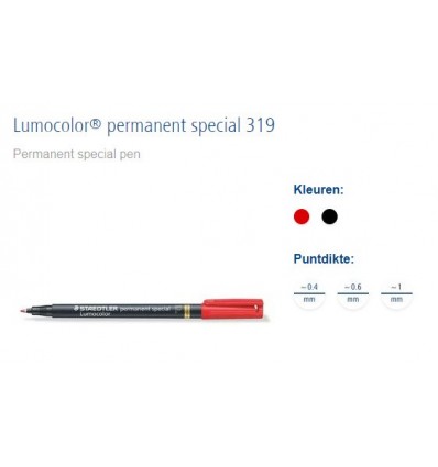 Lumocolor permanent special M, zwart