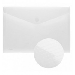 A4 foldersys transparante envelop met velcro