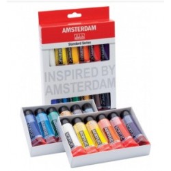 Amsterdam couleurs acrylique set 12 x 20