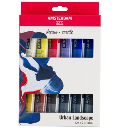 Amsterdam Acryl urban landscape 12x20ml