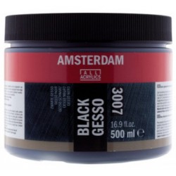 Amsterdam gesso zwart 500 ml