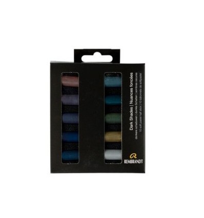 soft pastel Dark shades 10 half sticks