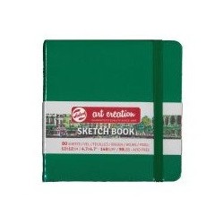 Schetsbook 12x12 forest green hardcover