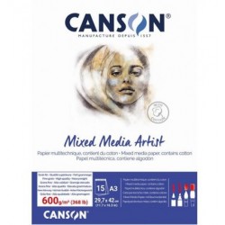 Mixed Media Artist 600g/m² - A3 - 15vel
