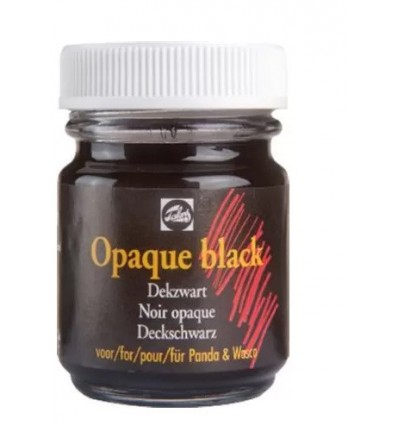 Talens noir opaque Flacon 50 ml Noir