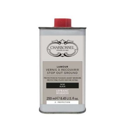 Charbonelle Lamour afdekvernis zwart 250 ml