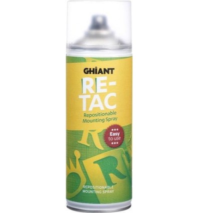 Ghiant Re-Tac repositionable mounting Spray