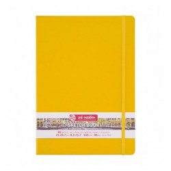 Schetsbook 21x29.7 golden yellow hardcover