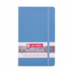 Schetsbook 13x21 140g blue hardcover