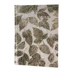 Notebook bladprint groen