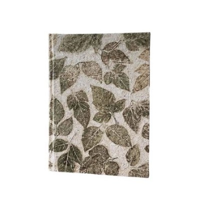 Notebook bladprint groen